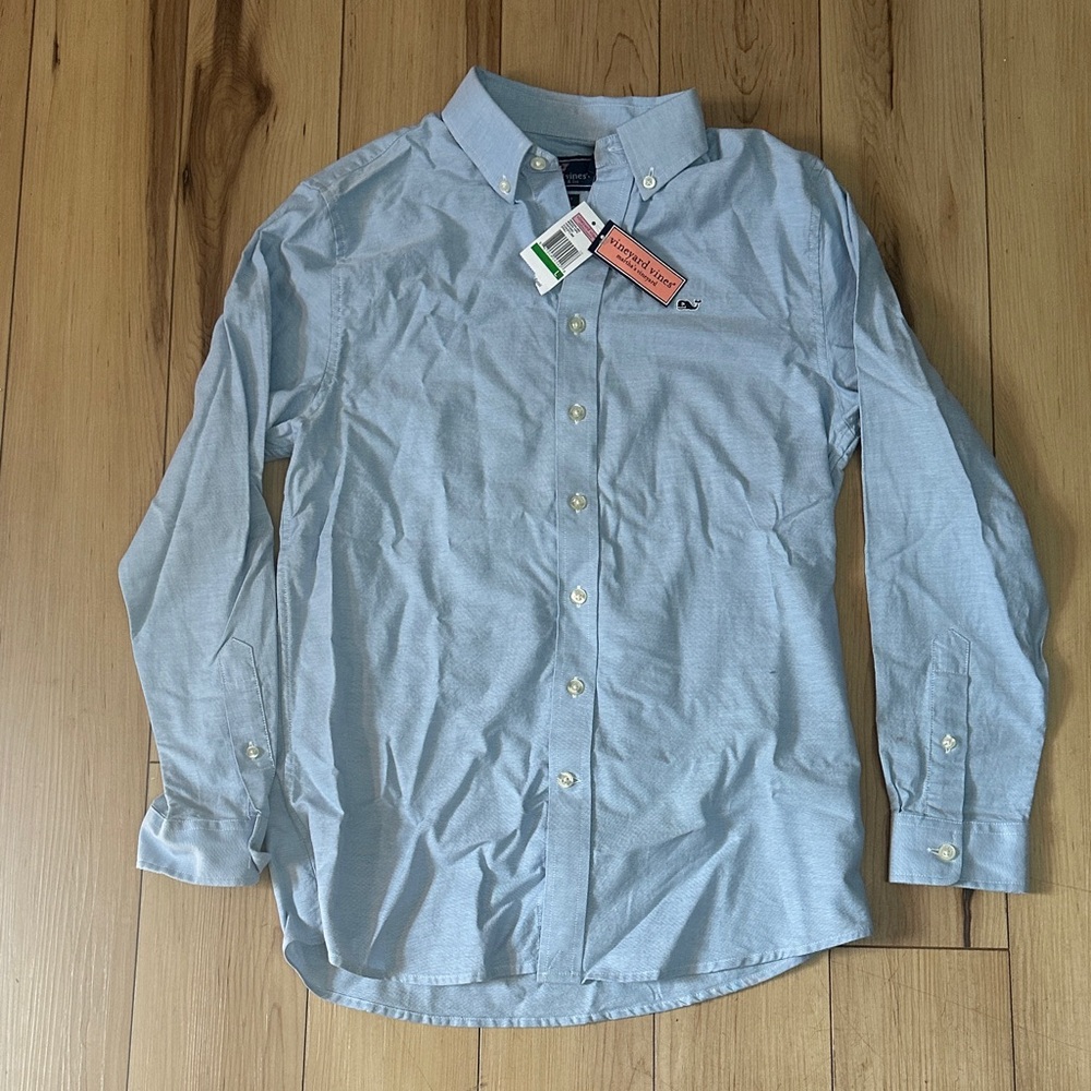 Vineyard Vines Kids Light Blue Button-Down Shirt